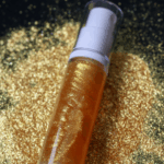 Shiny Tangerine Gold Hair and Body Shimmer Spray